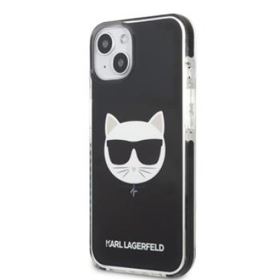 Karl Lagerfeld TPE Choupette Head Cover pro iPhone 13 mini Black
